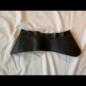 BCBG Faux Leather Peplum Belt
